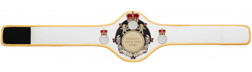 QUEENSBURY PRO LEATHER CHAMPIONSHIP BELT QUEEN/B/G/ENGRAVE - AVAILABLE IN 10+ COLOURS