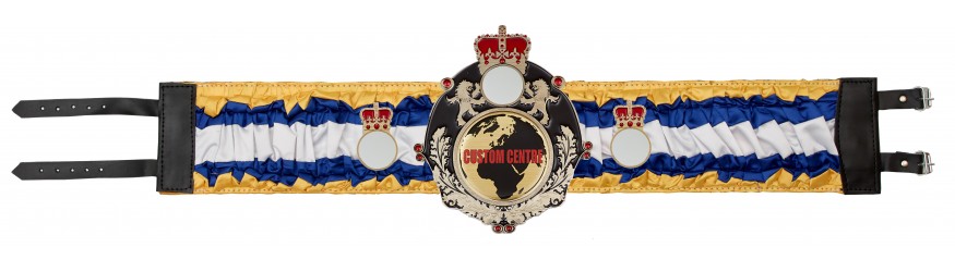 QUEENSBURY CUSTOM SILK CHAMPIONSHIP BELT- QUEEN/B/CUSTOM/SILK - AVAILABLE IN 6 COLOURS