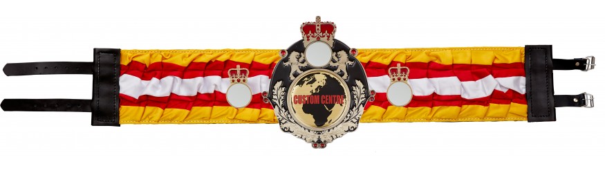 QUEENSBURY CUSTOM SILK CHAMPIONSHIP BELT- QUEEN/B/CUSTOM/SILK - AVAILABLE IN 6 COLOURS