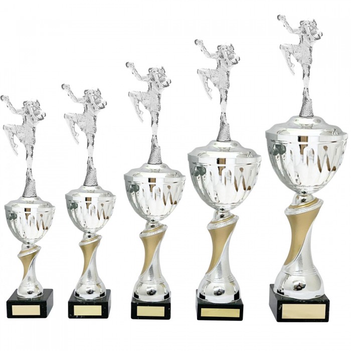 THAI BOXING METAL TROPHY  - AVAILABLE IN 4 SIZES